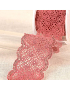 Elastic lace in between - Old pink