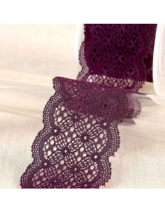 Elastic lace in between - Purple