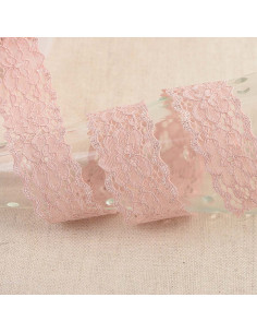 Hellebore Elastic Lace - Salmon