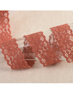 Hellebore Elastic Lace - Rust