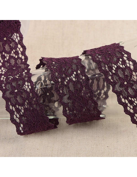 Hellebore Elastic Lace - Purple
