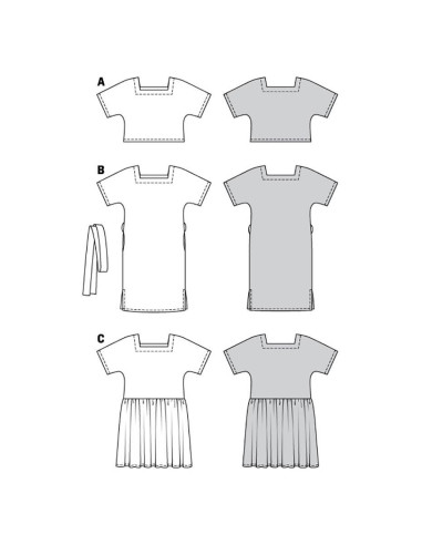 Top and dress pattern - Burda 6117