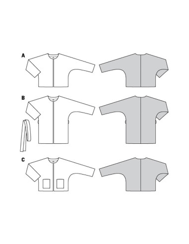 Jacket pattern - Burda 6123
