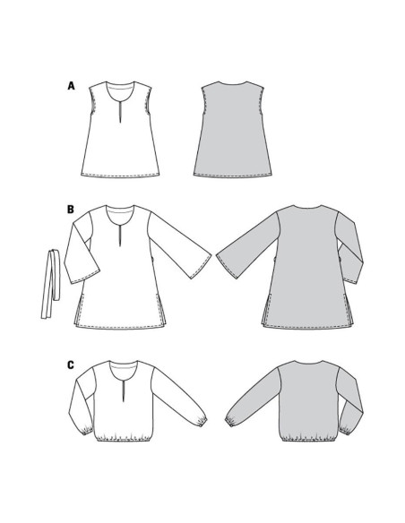 Tunic pattern - Burda 6126