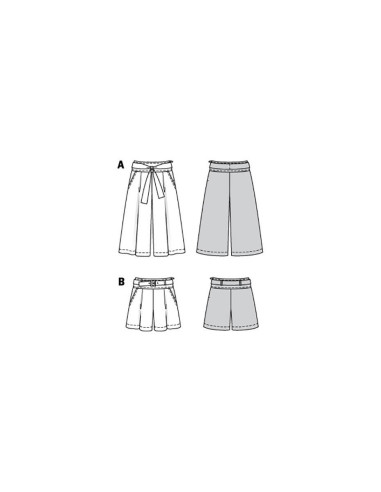 Culotte Skirt Pattern - Burda 6138