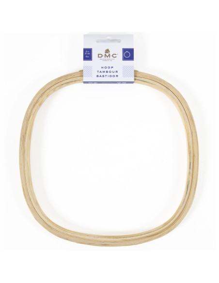 DMC Fancy Wooden Embroidery Hoop - Square 21 x 21 cm