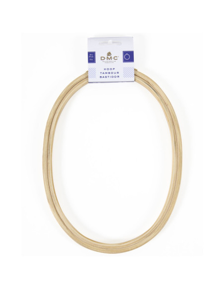 DMC Fancy Wooden Embroidery Hoop - Oval 18 x 24 cm