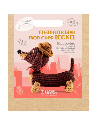 Crochet Kit - Elementary, My Dear Dachshund