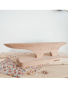 Wooden press for perfect folds