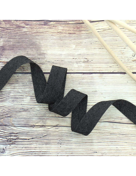 20 mm Jeans Bias - Black