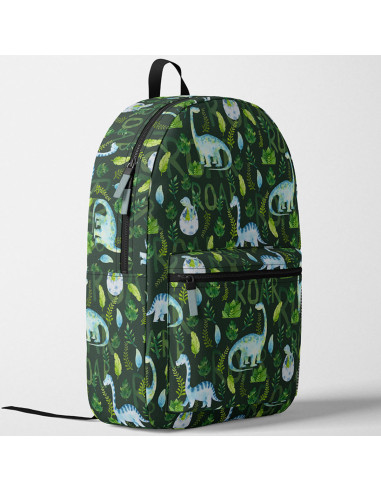 Deluxe organic cotton fabric - Dinosaurs roar