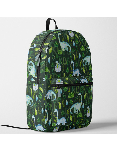 Deluxe organic cotton fabric - Dinosaurs roar