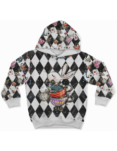 Premium cotton fabric - Alice in Wonderland Chessboard 2