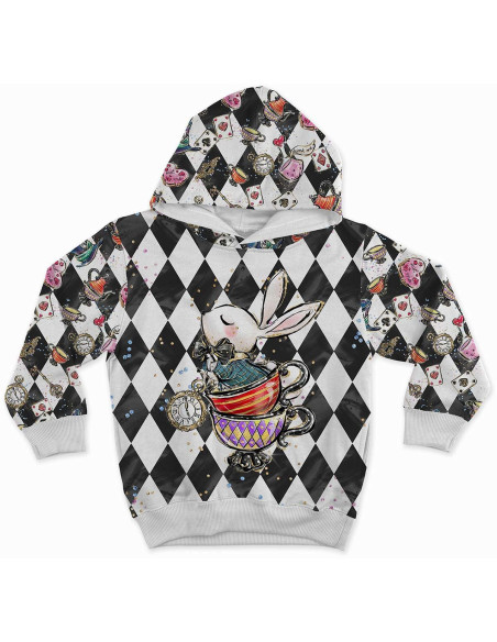 Premium cotton fabric - Alice in Wonderland Chessboard