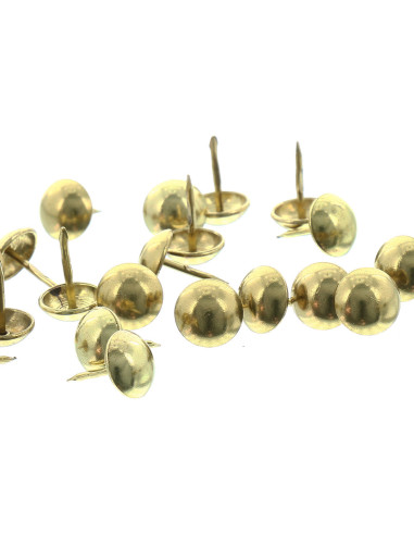 Round upholstery nails - Brass
