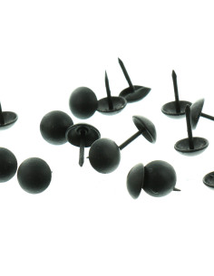 Round upholstery nails - Matte black