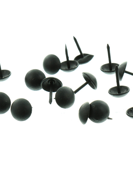 Round upholstery nails - Matte black