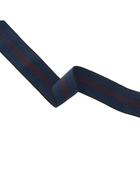 70 mm blue and red elastic upholstery strap