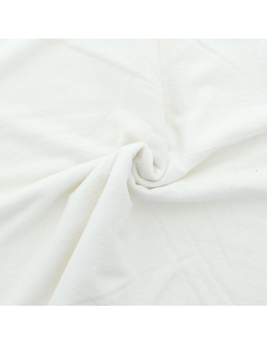 Micro terry viscose fabric - White