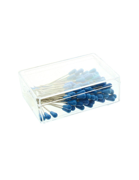 Blue plastic-headed tacks 53 mm