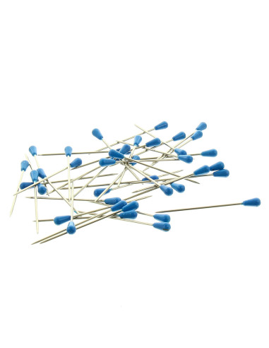 Blue plastic-headed tacks 53 mm