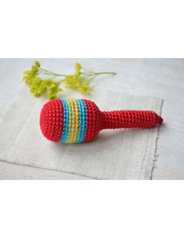 Maracas rattle 13 cm x 5 cm