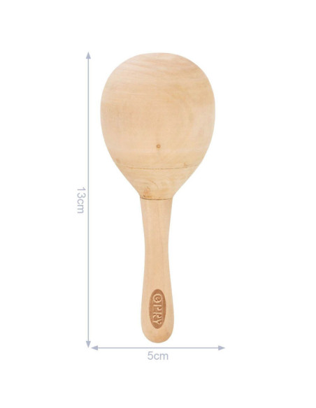 Maracas rattle 13 cm x 5 cm