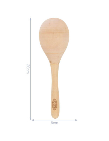 Maracas rattle 20 cm x 6 cm