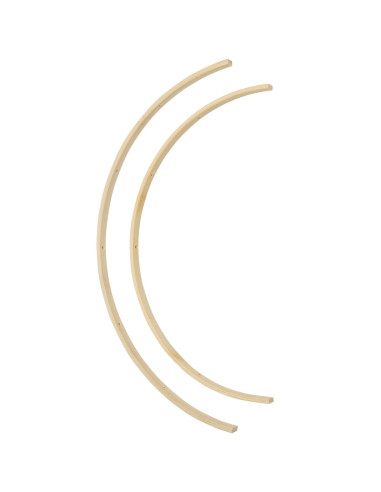 Bamboo mobile for baby - 2 half-circles