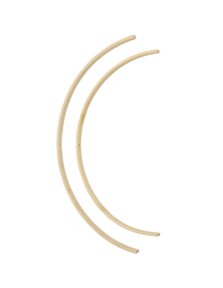 Bamboo mobile for baby - 2 half-circles