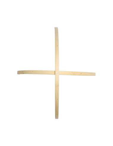 Bamboo mobile for baby - 2 half-circles