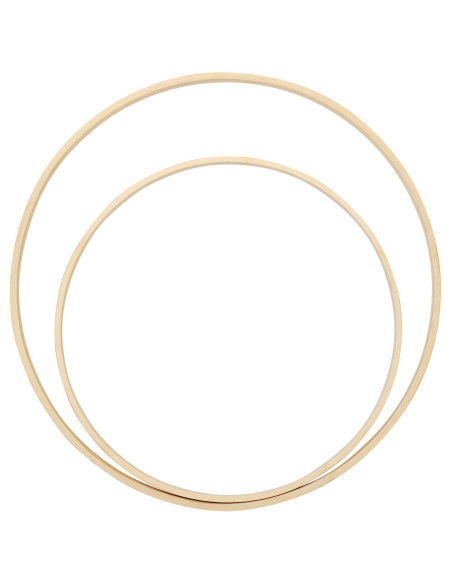 Bamboo mobile for baby - 2 rings