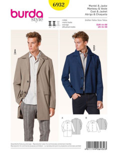 Coat and jacket pattern - Burda 6932