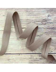 Organic cotton bias - Light mocha