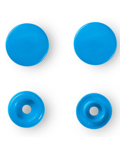 Set of 30 Color Snaps press buttons 12.4 mm - Blue 2