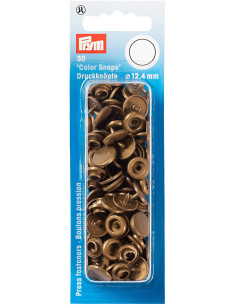Set of 30 Color Snaps press buttons 12.4 mm - Gold