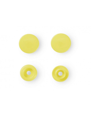 Set of 30 Color Snaps press buttons 12.4 mm - Banana