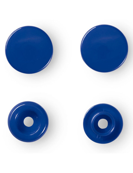 Set of 30 Color Snaps press buttons 12.4 mm - Royal Blue