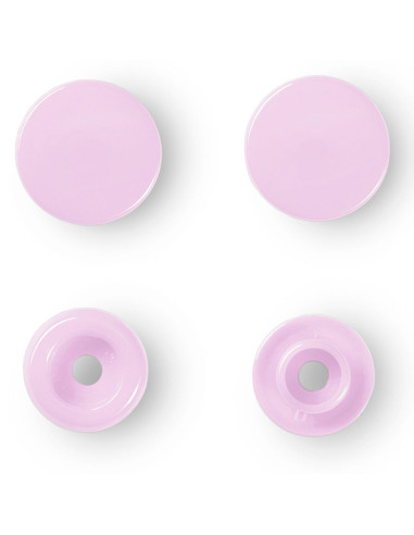 Set of 30 Color Snaps 12.4 mm - Pink