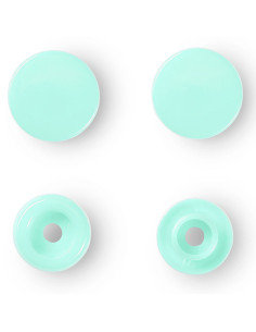 Set of 30 Color Snaps press buttons 12.4 mm - Mint 2