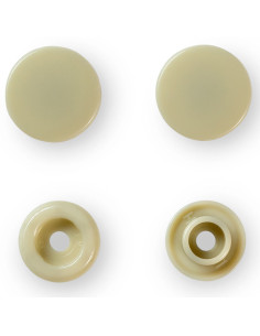 Set of 30 Color Snaps press buttons 12.4 mm - Beige 2