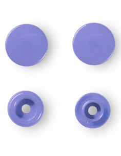 Set of 30 Color Snaps press buttons 12.4 mm - Lilac 2