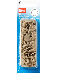 Set of 30 Color Snaps press buttons 12.4 mm - Champagne