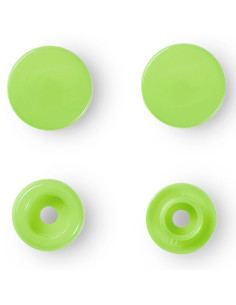 Set of 30 Color Snaps press buttons 12.4 mm - Apple Green 2