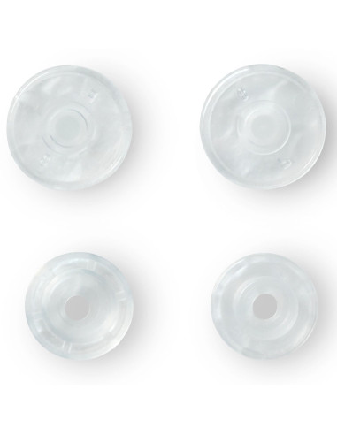 Set of 30 Color Snaps 12.4 mm - Bright Transparent