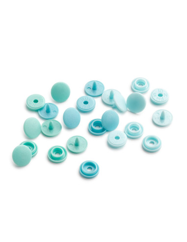 Set of 36 Color Snaps Mini 9 mm snap buttons - Green Gradient
