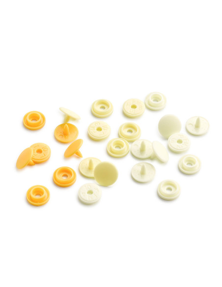 Set of 36 Color Snaps Mini 9 mm snap buttons - Yellow Gradient
