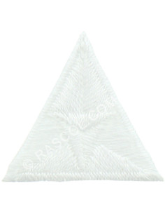 Iron-on patch fly - White