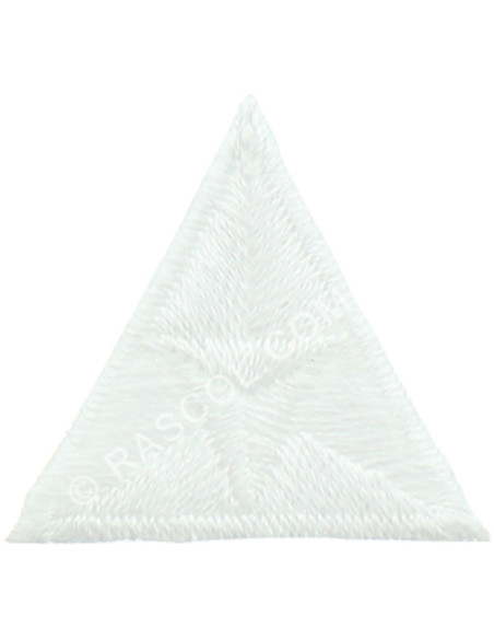 Iron-on patch fly - White
