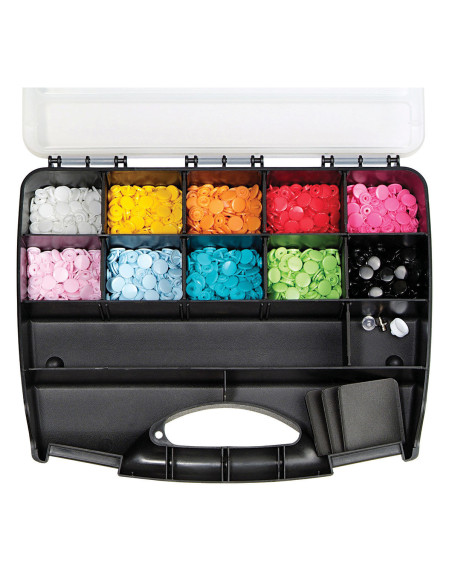 Box of 300 Color Snaps press buttons 12.4 mm